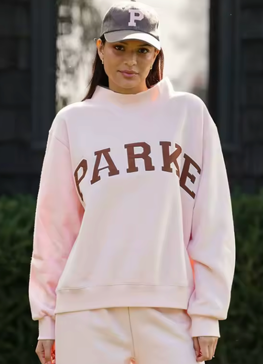 pink sweatshirts long Sleeve autumn winter letter embroidery Sweatshirt women casual sweater female new
